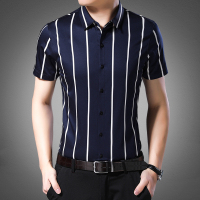 【铂瑟】2020年夏季新款男式短袖衬衫男商务休闲高端男装