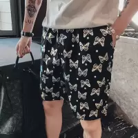 【铂瑟】夏装沙滩裤蝴蝶印花社会小伙网红休闲短裤