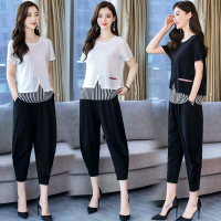 【COMEACROSS】套装/套裙时尚潮流舒适短袖2020年夏季圆领宽松优雅