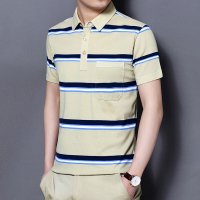 【COMEACROSS】夏季新款T恤衫男印花透气短袖