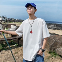 【外滩之韵】T恤男纯棉2020新款圆领大码宽松半袖青少年全棉短袖潮流夏季