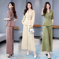 【COMEACROSS】套装/套裙时尚潮流舒适长袖2020年秋季休闲纯色气质