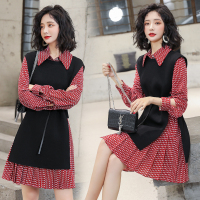 【秀衣记】2020年秋季时尚潮流舒适长袖套装/套裙中长款优雅