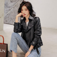 【HY&CO】真皮2020秋季新款皮衣女短款修身