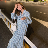 【HY&CO】现秋季新款西装领长袖连衣裙