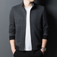 【铂瑟】休闲商务气质立领呢子夹克男修身秋冬百搭外套