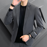 【铂瑟】休闲西服男外套男士小西装套装韩版修身秋季正装潮流上衣
