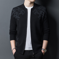 【COMEACROSS】2020秋冬新款男雪貂绒开衫高端休闲针织