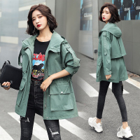 【秀衣记】风衣女中长款小矮个子2020年秋季新款大气韩版宽松外套气质大衣潮