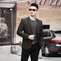 【COMEACROSS】秋季新款男士西服商务休闲百搭潮流男式便西西装