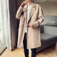 【HY&CO】长款风衣中长款宽松休闲风衣男