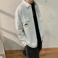 【HY&CO】复古文艺男长袖秋冬衬衣男青年大码宽松男衬衫