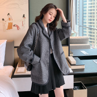 【秀衣记】2020新款秋装西装外套+百褶裙时尚两件套