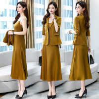 【COMEACROSS】时尚套装女2020年新款秋装高端气质洋气西装套裙两件套