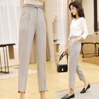 【铂瑟】2020秋季装新款时尚休闲裤送皮带烟管裤