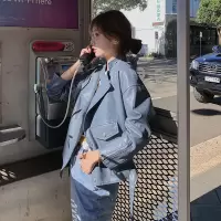 【秀衣记】现秋季新款立领机车皮衣外套