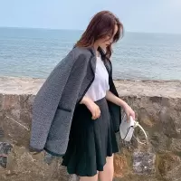【秀衣记】西装外套加百褶裙时尚两件套