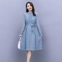 【COMEACROSS】2020秋季新款时尚优雅舒适蕾丝连衣裙