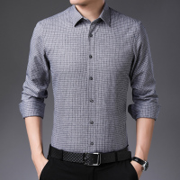 【COMEACROSS】2020秋冬新款男士时尚细格子衬衫