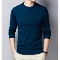 【COMEACROSS】休闲针织羊毛衫圆领套头秋冬男薄款百搭打底毛衣T