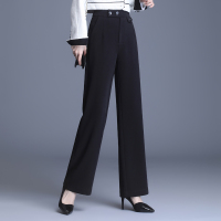 【铂瑟】垂感阔腿长裤女高腰百搭时尚宽腿裤女拖地裤