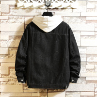 【铂瑟】白墙风秋秋潮牌男士夹克新款修身韩版潮流休闲牛仔