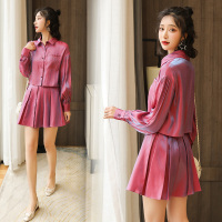 【秀衣记】简约时尚潮流套装套裙长袖2020年秋季休闲纯色气质