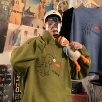 【HY&CO】男秋冬新款刺绣复jj古搞怪休闲毛衣针织衫