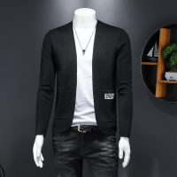 【COMEACROSS】2020秋季新款男士假两件毛衣钱塘假模驼色