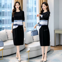 【COMEACROSS】2020秋款时尚气质两件套套裙