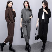 【铂瑟】女年秋季新款女装时尚气质罗马针织套装两件套