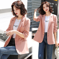 【秀衣记】韩版小西装2020秋装新款九袖休闲小西装短外套女