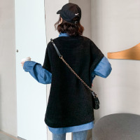 【秀衣记】2020年秋季自主图拼接假2件套头衫