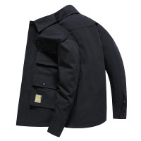 【铂瑟】棉平铺图秋装新款工装长袖衬衫男休闲宽松外套C