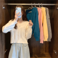 【秀衣记】2020新款秋冬打底衫上衣百搭时尚潮品女宽松慵懒套头毛衣