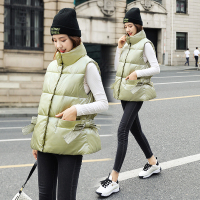 【秀衣记】2020冬季新款女士马甲短款羽绒棉外套蝴蝶结