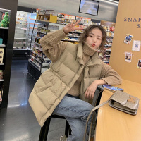 【秀衣记】韩版潮ins马甲羽绒服女秋冬网红马夹宽松百搭小个子收腰外套