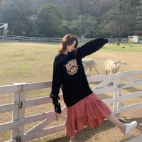 【HY&CO】现新款印花大裙摆卫衣裙