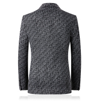 【铂瑟】秋冬印花单西弹力加厚款男小西装商务休闲西服