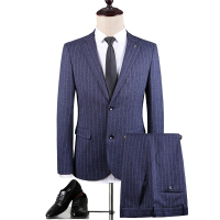 【铂瑟】男韩版两件套新郎结婚礼服男士商务休闲套装西服