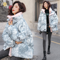 【铂瑟】休闲保暖宽松慵懒纯色大口袋洋气减龄时尚潮流韩版酯纤维羽绒服