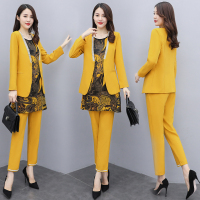 【铂瑟】2020秋季新款时尚优雅舒适印花三件套