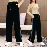 【铂瑟】裤子2020年秋冬季纯色时尚简约显瘦修身百搭加厚的是双面绒长裤