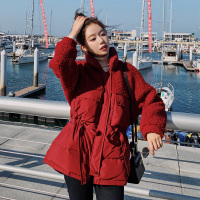 【秀衣记】羊羔毛拼接小个子加厚棉衣