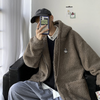 【HY&CO】棉衣男流宽松加绒加厚羊羔毛棉服外套百搭棉袄