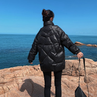 【HY&CO】亮面手拍棉棉衣韩版2020年冬季外套