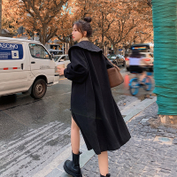 【秀衣记】2020年冬季中长款舒适潮流时尚气质毛呢外套优雅保暖