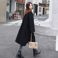 【COMEACROSS】小个子毛呢外套女秋冬中长款小香风大衣2020新款