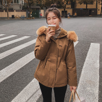 【HY&CO】2020年派克棉服内里女短款2020新款款冬季时尚宽松韩版拼接