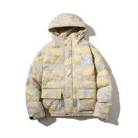 【秀衣记】冬季新男女情侣迷彩棉衣工装宽松外套连帽青年棉衣